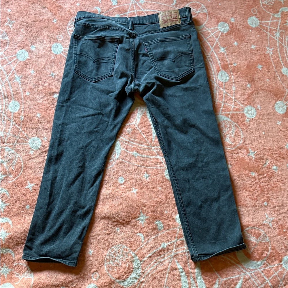 Levi's Men's Dark Gray Straight Jeans